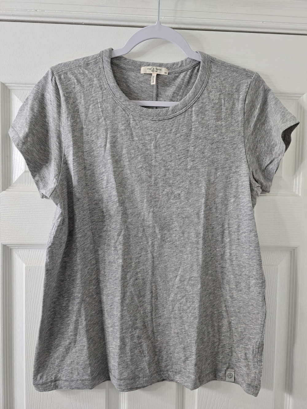 NWOT Rag & Bone Gray Short-Sleeve Crewneck Tee - Large